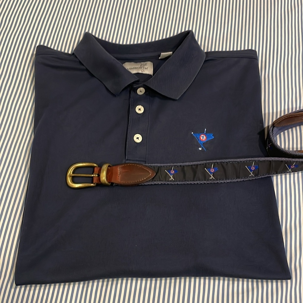 Ocean Reef Club polo shirt & belt